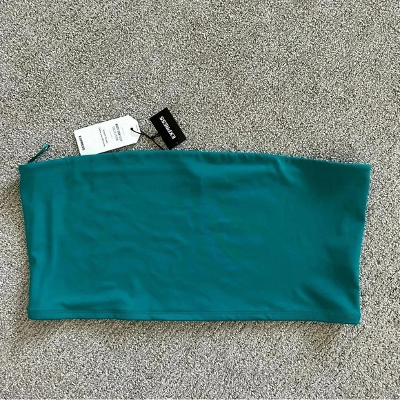 Express Body Contour High Compression Cropped Tube Top - XL - Picture 1 of 6